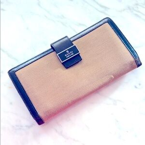 Gucci Two Tone Wallet Italian Brown Leather. Beautiful gorgeous